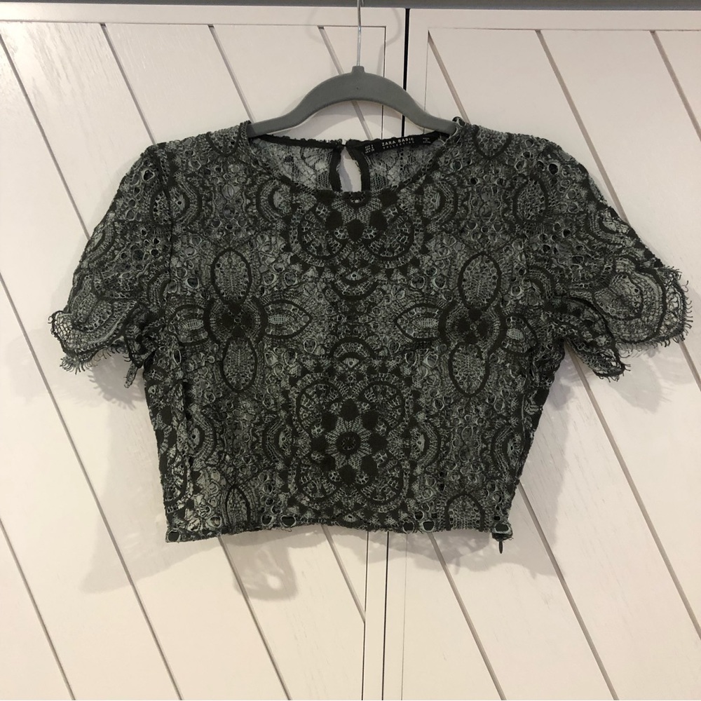 Zara Lace Crop Top S